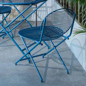 Patio Blue Folding Chair