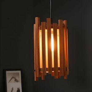 Palisade Brown Solid Wood Single Hanging Light