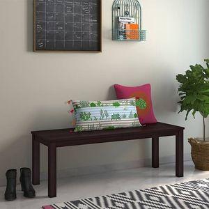 Capra Dining Bench In Mahagony Finish