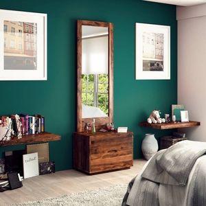 Zephyr Solid Wood Dressing Table in Teak Finish