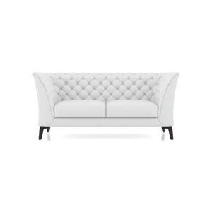 Weston 2 Seater Premium Italian Leather Sofa In Polaris