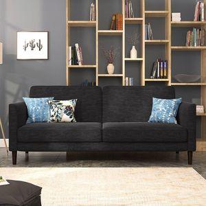 Felicity 3 Seater Click Clack Sofa cum Bed In Graphite Grey Colour