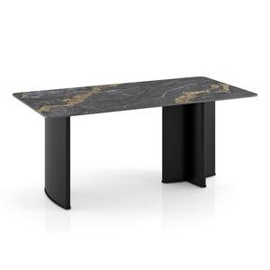 Rosen 6 Seater Ceramic Dining Table Black Finish