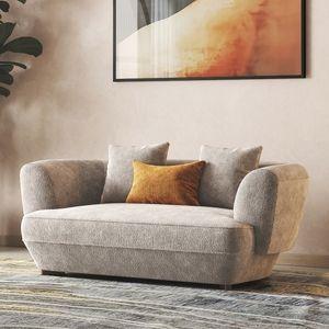 Brie 2 Seater Fabric Sofa In Turtledove Beige