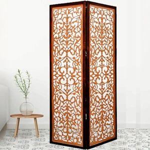Lourence Solid Wood 4 Panel Room Divider