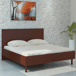 Fiona Engineered Wood Non Storage Bed in Terra Sienna Colour