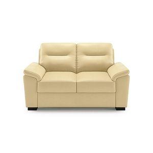 Adelaide 2 Seater Leatherette Sofa in Cream Colour