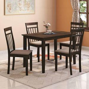 Ava 4 Seater Dining Table In Umber Walnut Finish