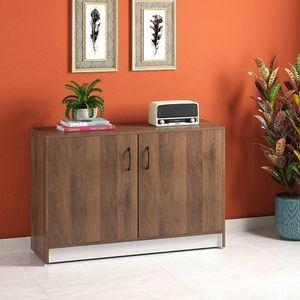 Alex 12 Pair Shoe Rack in Classic Walnut Finish