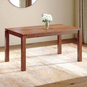 Atlas Solid Wood 6 Seater Compact Dining Table In Honey Finish