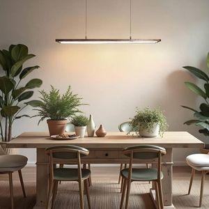 Avril 36 Brown Solid Wood Single Hanging Light