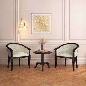 Florence Lounge Chair in Monochrome Paisley Colour
