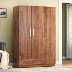 Bocado 3 Door Wardrobe in Sheesham Finish