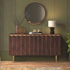 Keoni Solid Wood Sideboard in Claret Mahogany Finish
