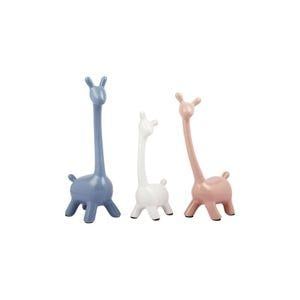 Set Of 3 Colorful Giraffe Showpieces