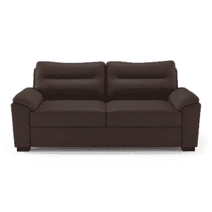 Adelaide 3 Seater Leatherette Sofa in Chocolate Colour