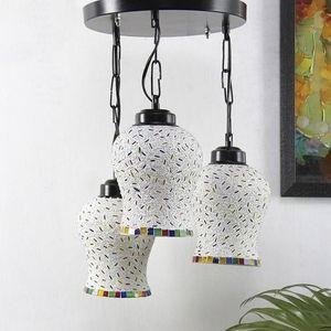 Kylan Multicolour Glass Cluster Hanging Light