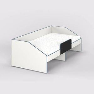 Hangout Engineered Wood Non Storage Bed in White Colour