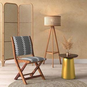 Bellucci Accent Chair in Black & White Colour