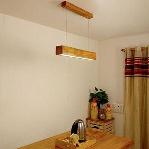 Clara 24 Brown Wooden LED Hanging Lamp