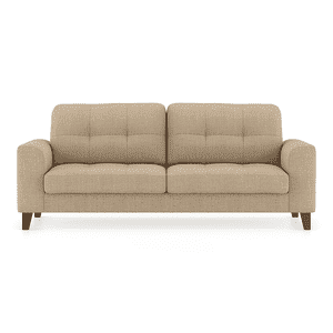 Verona Luxe 3 Seater Fabric Sofa in Sandshell Beige Colour