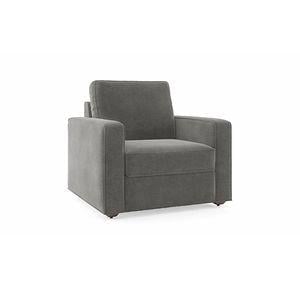Apollo 1 Seater Fabric Sofa in Adrian Velvet Colour