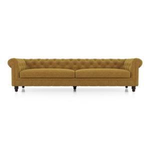 Winchester Essential 4 Seater Fabric Sofa In Ochre