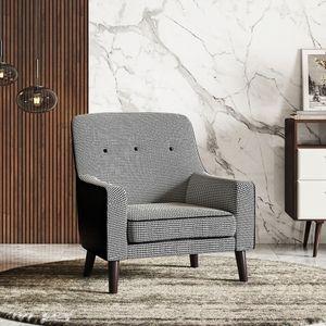 Hagen Lounge Chair In Puppy in  Puppy Tooth Colour