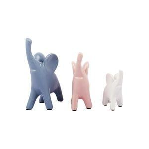 Set of 3 Tiny Elephant Showpieces