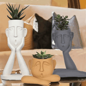Surprised Faces Planter