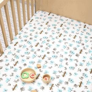 Curious Koala Bedsheet - Set of 2 - White