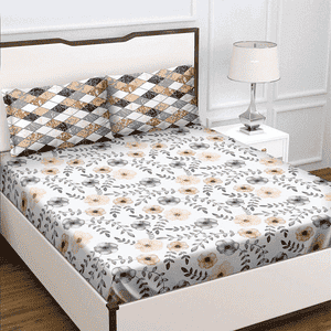 Genteel Bedsheet with2 Pillow Covers - GEN1202