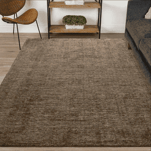 Element Rectangle Carpet (Denim, Fern, Mocha)