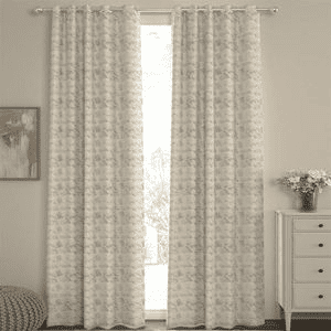 Jeff Beige Polyester Room-Darkening 7 ft Door Curtain
