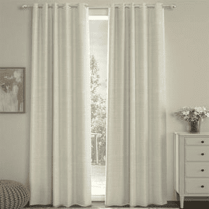 Chelsea Cream Polyester Room-Darkening 9 ft Long Door Curtain