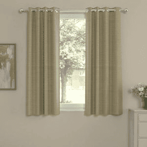 Bette Beige Polyester Room Darkening 5 ft Window Curtain