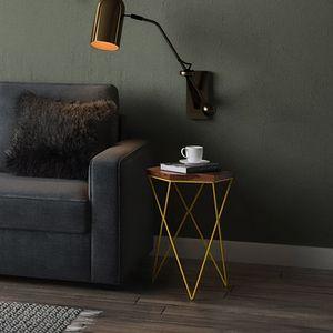 Dyson Solid Wood Side Table in Teak Finish