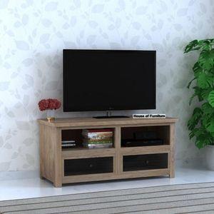 akari solid wood TV unit