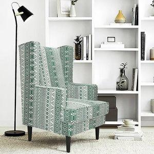 Brighton Lounge Chair - Green Stripes pattern