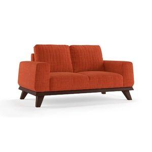 Granada Premium 2 Seater Fabric Sofa in Lava Colour