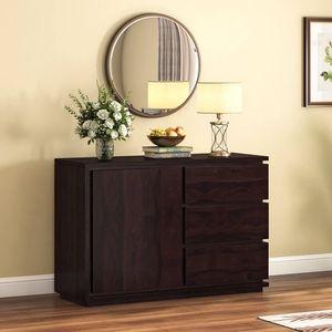 Vector Solid Wood Sideboard in Mahogany Finish