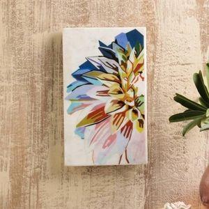 Edna White Abstract Marble 6x10 inches Framed Wall Art