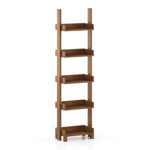 Austen Bookshelf Display Unit 45 Book Capacity Finish Amber Walnut