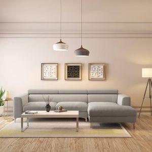 Chelsea Right Aligned 3 Seater Sectional Fabric Sofa (Vapour Grey)