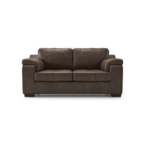 Trissino 2 Seater Luxury Italian Leather Sofa In French Roast