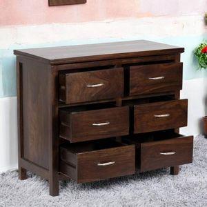 Elder Sheesham Wood Chest of Drawers in PROVISIONAL TEAK FINISH
