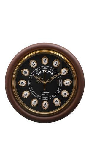 16" Black Dile Victoria Wall Clock