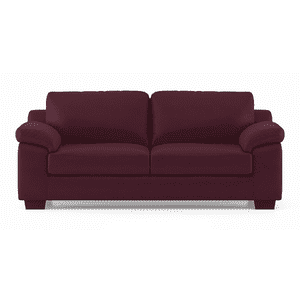 Esquel 3 Seater Leatherette Sofa in Burgundy Colour