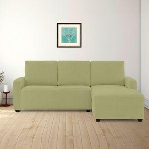 Right Aligned 2 Seater Right Aligned Chaise Lime Green Sofa Cover