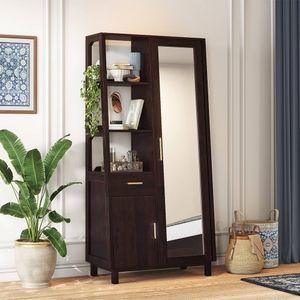 Jean Solid Wood Dressing Table in Mahogany Finish